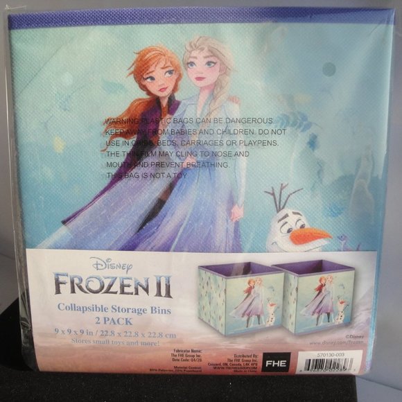 Collapsible Storage Bins--Frozen Theme---2 pack - Picture 3 of 4